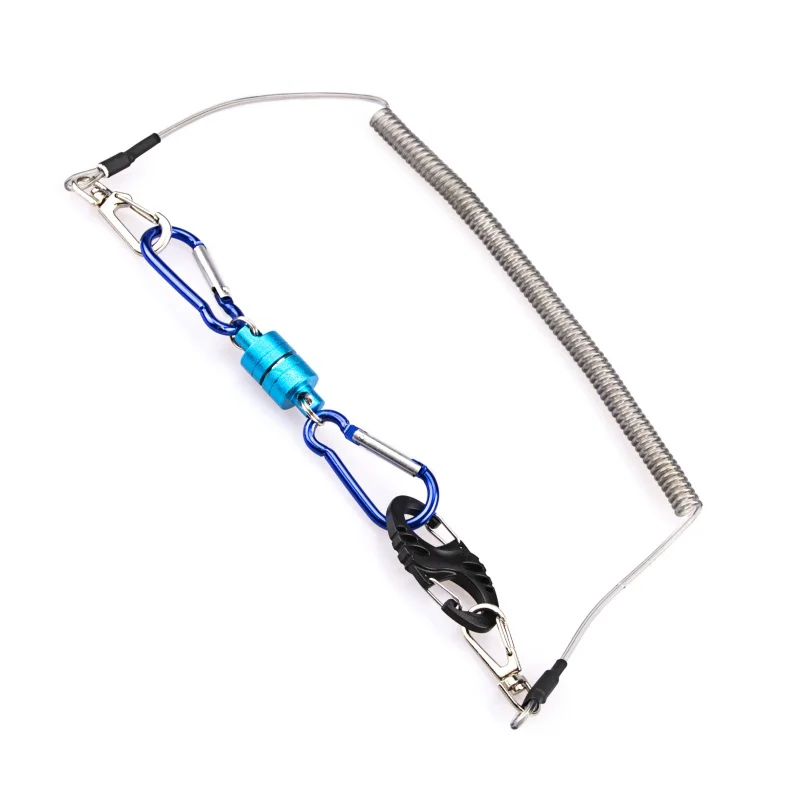 

Buckle Combination Fishing Lanyard Ropes+ Magnetic Buckle+ 8-Shape Fast Buckle Fishing Tools Tackle Accessories Set