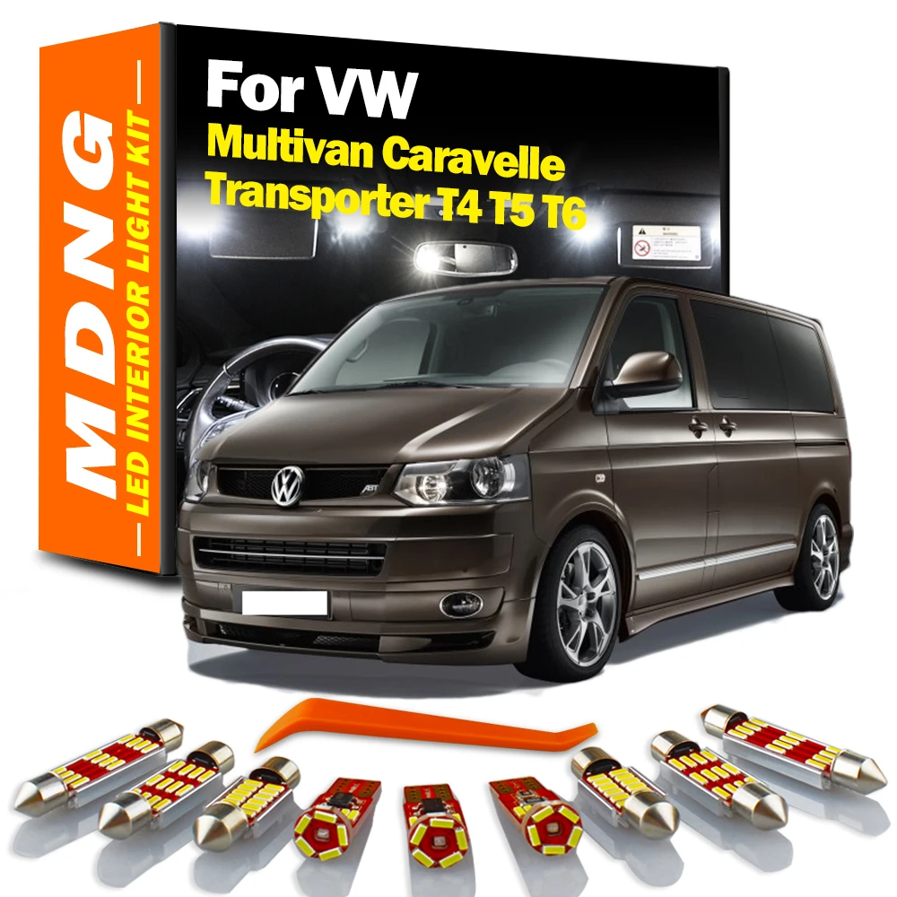 MDNG Kit de luz LED Interior para coche, iluminación Volkswagen Canbus, VW, Multivan, T4, T5, T6, Caravelle, de señalización| - AliExpress