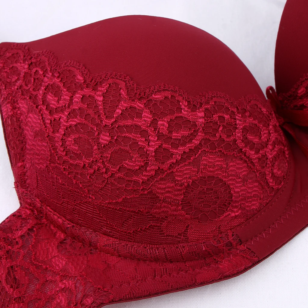 Womens Comfort Sexy Embroidered Lace Unpadded Push Up Everyday Bra Bralette Crop Top Intimate