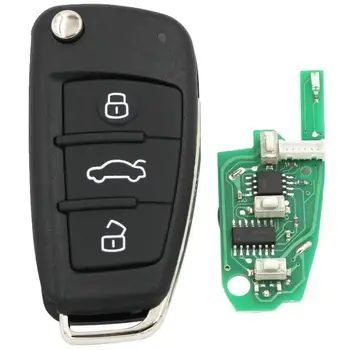 

3 Buttons Car Keyless Remote Key 315Mhz 434Mhz with ID48 Chip for Audi A3 S3 TT R8 Before 2013 Semi Intelligent Car Remote Key