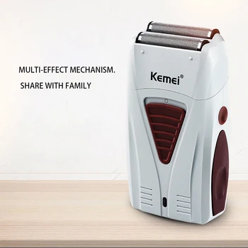 

Rechargeable Electric Shaver for Men Barber Finish USB Cordless Beard Razor Reciprocating Foil Mesh Shaving Machine