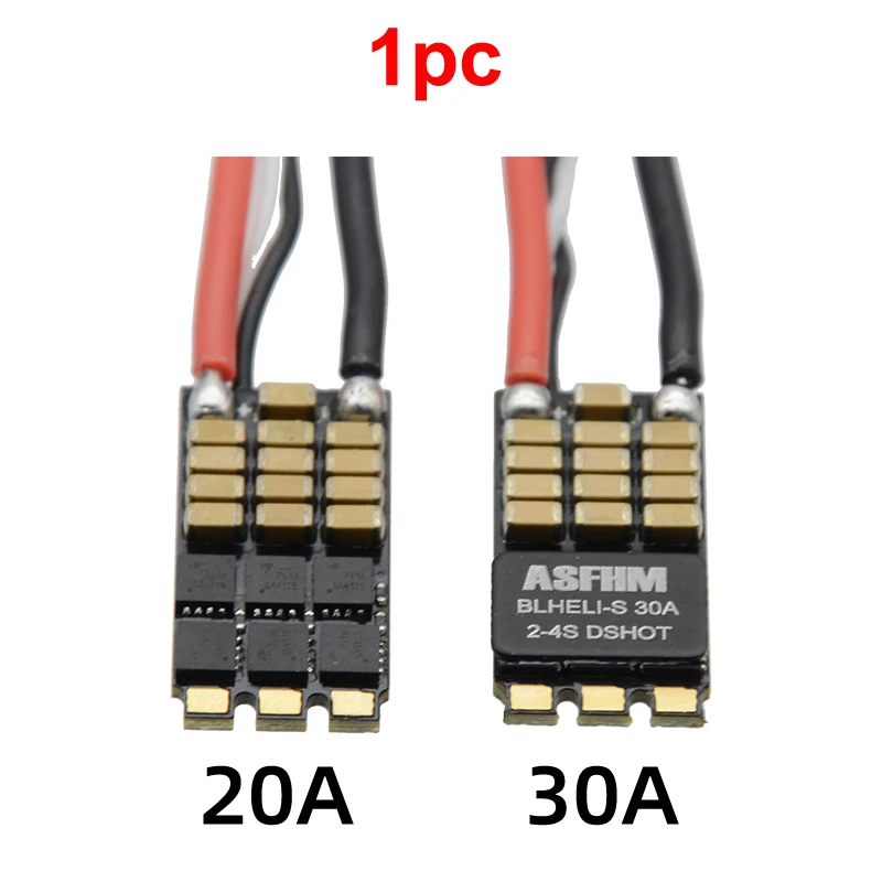1pc BLHELI_S BLS 20A 30A Brushless ESC Support DSHOT 600 Firmware 2-4S Open Source for RC FPV Drone Quadcopter Helicopter Part | Игрушки и