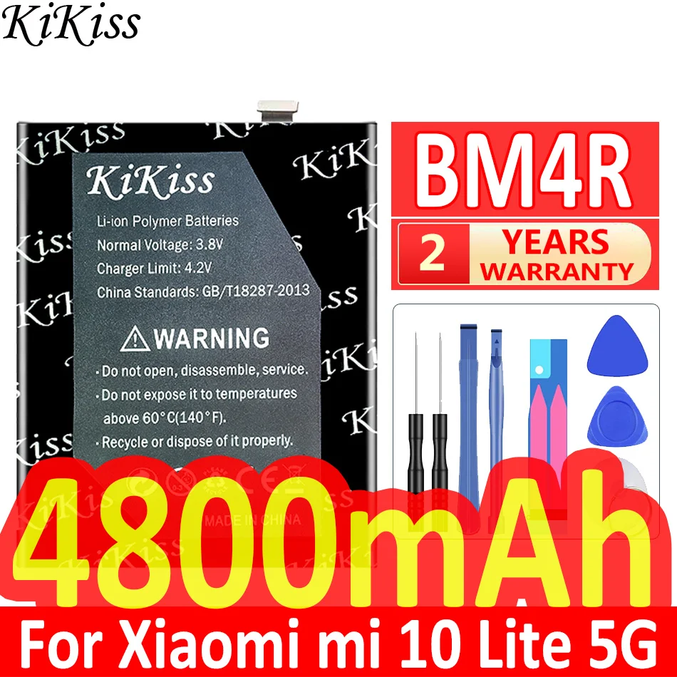 Для спортивной камеры Xiao Mi BM4R батарея для Xiaomi 10 Lite 5G Mi10 Mi10Lite Замена телефон 4800 мАч +