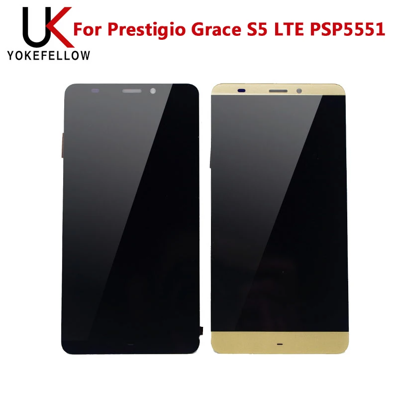 

LCD Display For Prestigio Grace S5 LTE PSP5551 DUO PSP 5551 DUO LCD Display Digitizer Screen With Touch Complete Assembly