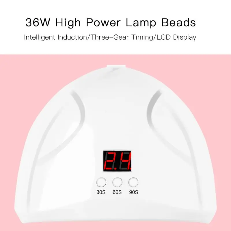36 Вт УФ-лампа светодиодный светильник Сушилка для ногтей для всех гелей лак-светильник умный таймер для маникюра USB разъем инструменты для дизайна ногтей