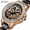 SUNKTA Women Watches Women Dress Fashion Gifts Clocks Luxury Brand Quartz Ceramics Bracelet Wrist Watches For Women Montre Femme ► Photo 2/6
