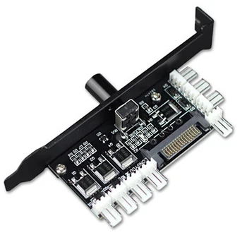 

8 Way Convenient Speed Controller PCI High Power Cooling Fan Easy Install Stable Effective Adjustable Desktop Computer Durable