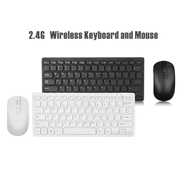 

2.4GHz Ergonomic design Low power Wireless Ultra-thin Keyboard Mini Mouse Kit Set for PC Laptop Computer