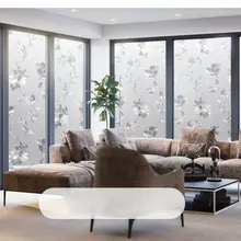 Матовые стеклянные непрозрачные Стикеры для ванной комнаты, украшения дома, авто спальня, гостиная, ширина 30 см, защита окна, длина 2 м