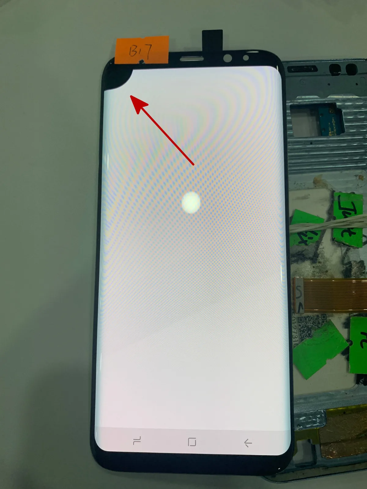 B17 Super AMOLED для samsung Galaxy S8 plus S8+ G955 G955F g955u S8plus дефект ЖК-дисплей с сенсорным экраном дигитайзер 6,2'' - Цвет: B17