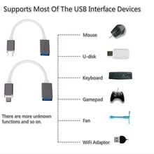 Micro USB type C USB C à USB OTG téléphone portable câble métallique U disque convertisseur câble de données pour Huawei Samsung ZTE souris clavier(China)