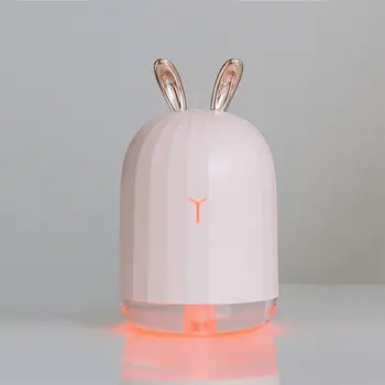 

Rabbit 220ml Ultrasonic Air Humidifier Aroma Essential Oil Diffuser USB Fogger Mist Maker with LED Night Light for Home Car