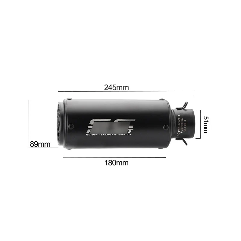 Слипоны для 1998-2003 Yamaha YZF R1 выхлопной трубы Нержавеющая сталь Труба среднего звена для Черный 51 мм Глушитель съемный дБ убийца советы