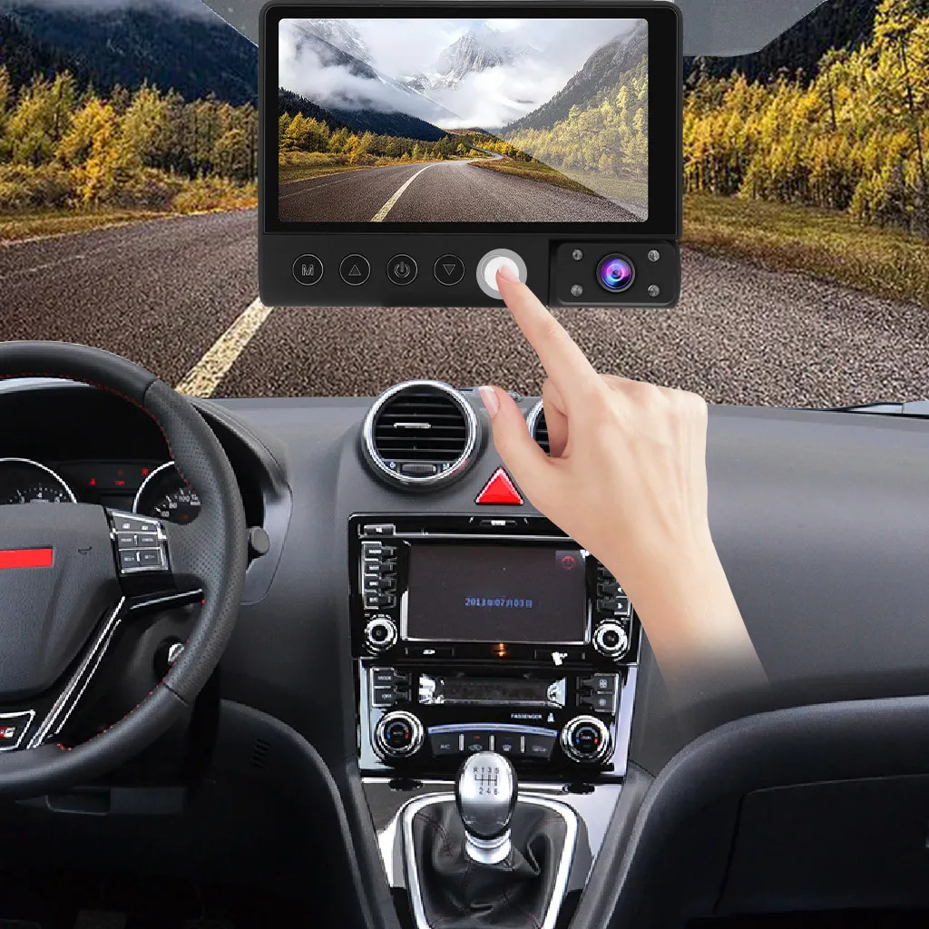 Франшиза 4 ''1080 P HD 3 объектив Автомобильный видеорегистратор Камера ночного видения+ камера заднего вида 170 широкоугольная записывающая камера