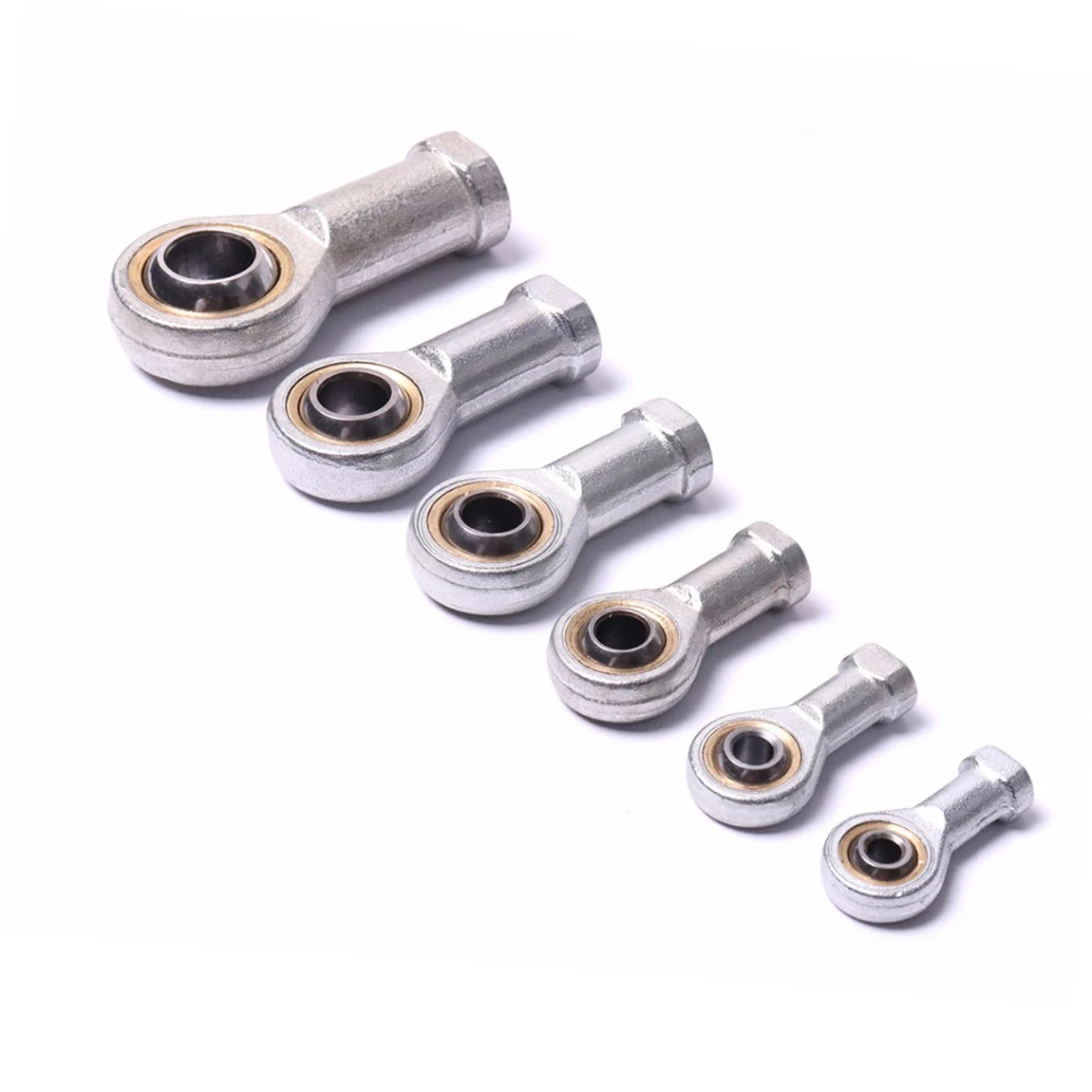 M5 M6 M8 M10 M12 M16 Fish Eye Rod End Joint Ball Bearings 2Pcs SI T/K Accessories Female Left Hand Thread Rod End Bearing Shafts