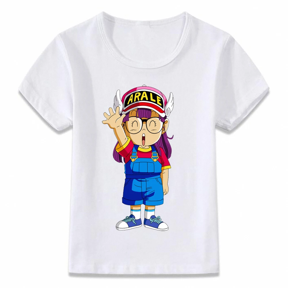 Детская одежда футболка Arale Norimaki аниме футболка "Манга" для мальчиков и девочек ясельного и дошкольного возраста рубашки с коротким рукавом