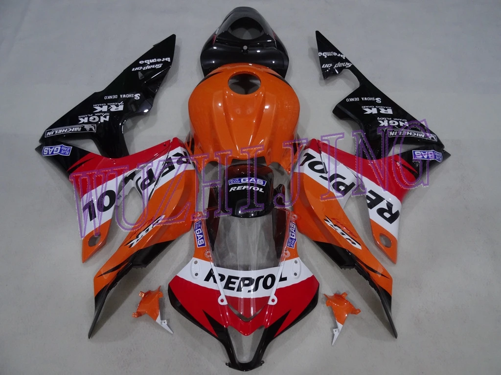 Тела Наборы CBR600 RR 2008 Обтекатели CBR 600 RR 08 Обтекатели для Honda CBR600RR 2007-2008