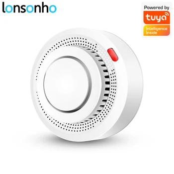 

Lonsonho Tuya Smart WiFi Smoke Detector Sensor Fire Alarm Systems Smart Security Home Automation Module