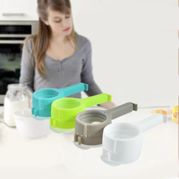 

4x Food Bag Clips, Seal Pour Food Storage Container, Moisture Sealing Snack Food Sealing Clip for Kitchen for Snacks