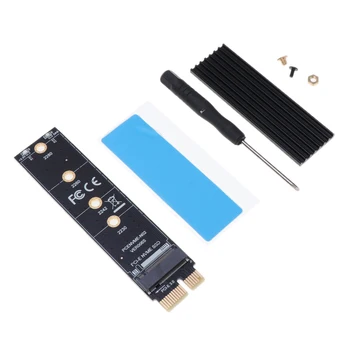

NVME Adapter Card M.2 to PCI-E3.0 1x Extension M Key NGFF Converter Card Module + Heatsink