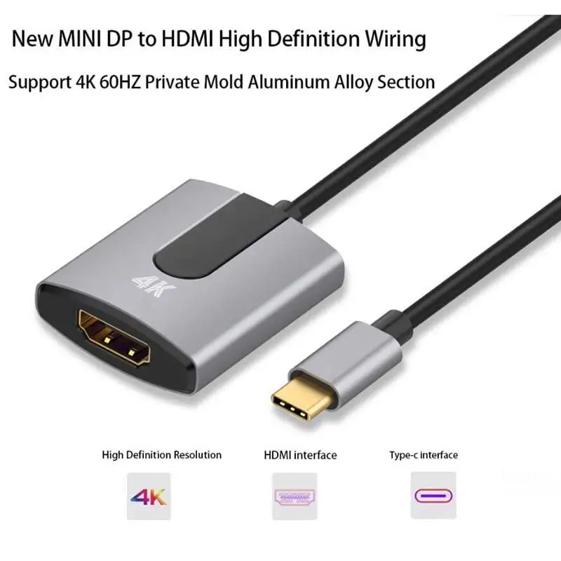 Usb type C к HDMI адаптер 4K USB 3,1 USB-C к HDMI адаптер конвертер «Папа-мама» для MacBook2016/huawei Matebook/samsung S8