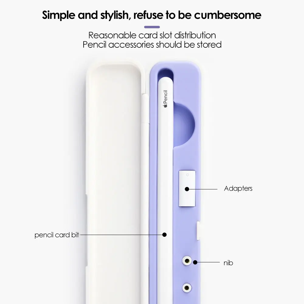 Apple Pencil Pro 専用ボックス付き Amazon | 5個Apple用ブルー収納ボックス付き鉛筆チップApple
