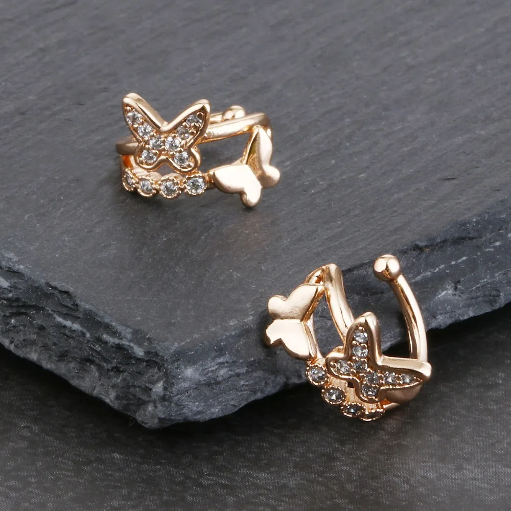 耳夹 蝴蝶款 金色 (13)