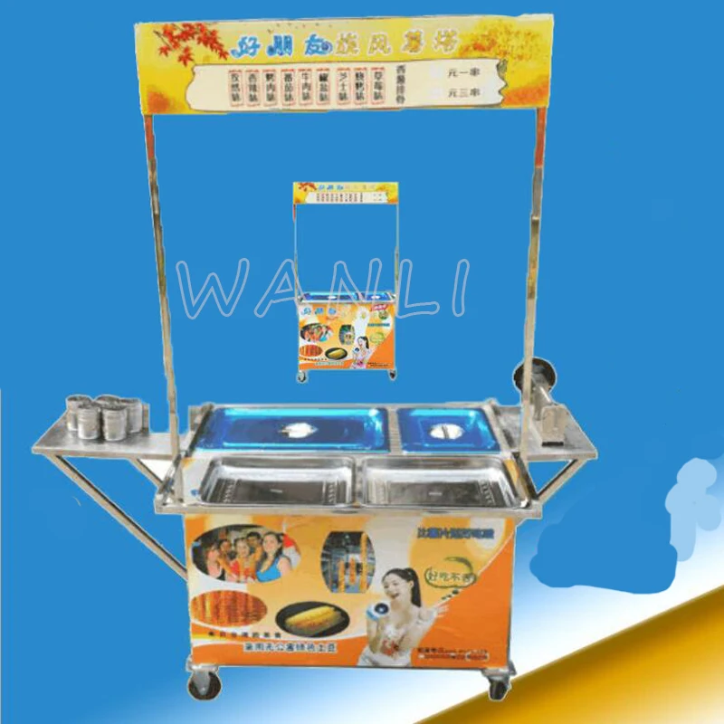 

Potato Tower Car Multi-function Whirlwind Potato Tower Car Spiral Potato Machine Commercial Potato tower machine double