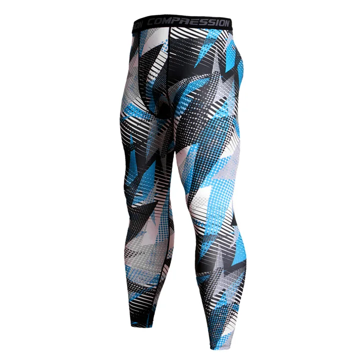 Компрессионные штаны для бега, мужские спортивные Леггинсы, спортивная одежда для фитнеса, длинные брюки, штаны для тренировок, обтягивающие леггинсы, Hombre - Цвет: C7