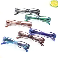 Turezing Reading Glasses Fashion Color Frame Decorative Eyeglasses Spring Hinge HD Presbyopia Optical Eyewear 0~600 1