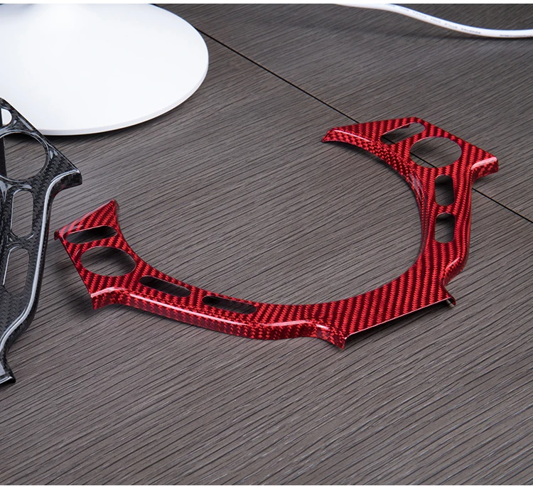 T-carbon Car Interior Accessories Carbon Fiber Steering Wheel Cover For Nissan GTR R35 2008-2014