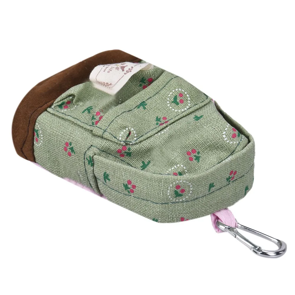 Новая мода Kawaii тканевый холщовый мини-рюкзак с цветочным рисунком для женщин, девушек, детей, дешевые кошельки для монет, сумки-клатчи, дропшиппинг