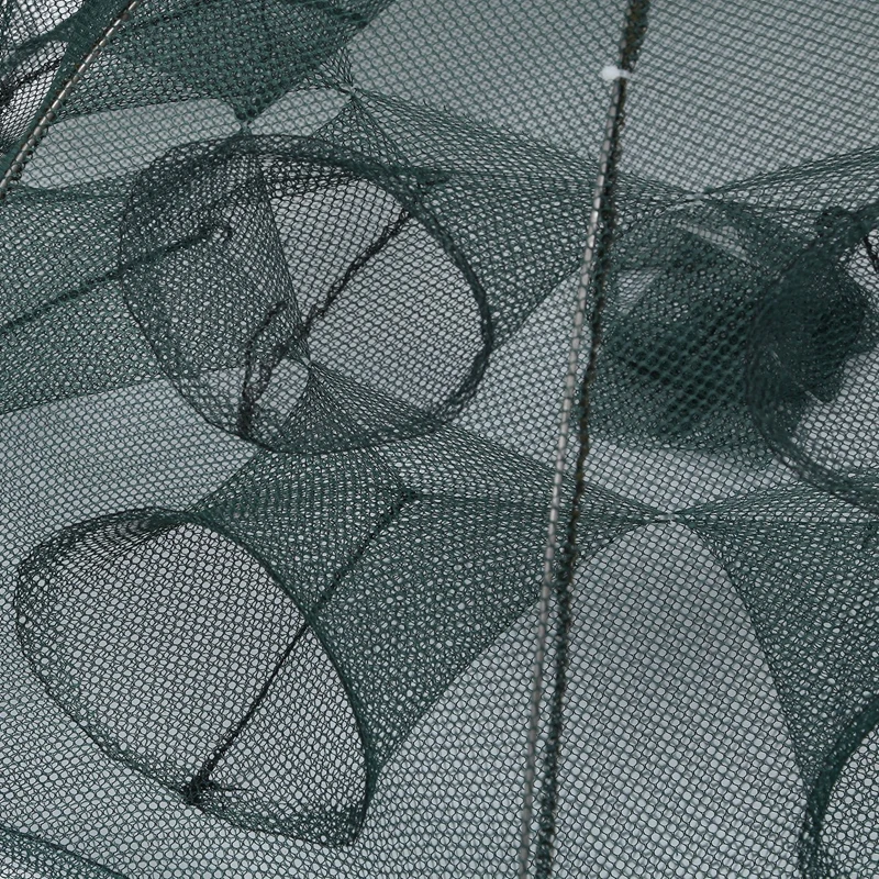 Портативная Складная 8 сторонняя 16 отверстий Автоматическая рыболовная сеть сачок ловушка литая дип-клетка ловушка для рыбы креветка рыболовная сеть Minnow Crayfis