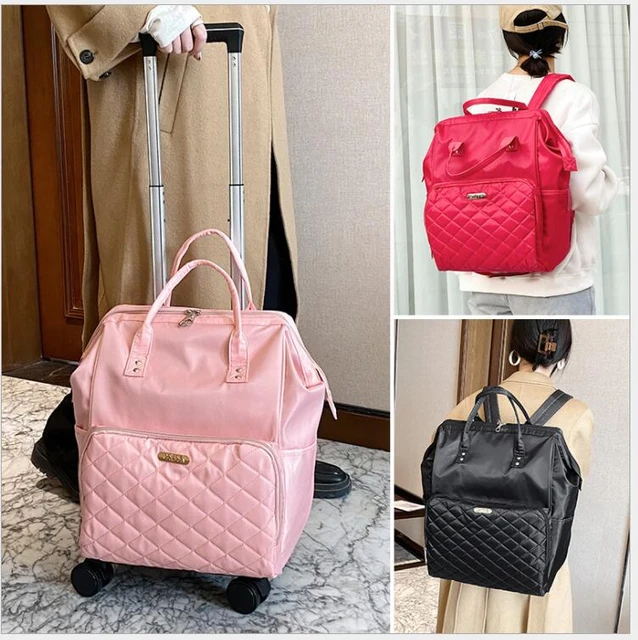 Sac à Dos de Voyage à Roulettes pour Femme, Grande Capacité, Oxford -  AliExpress