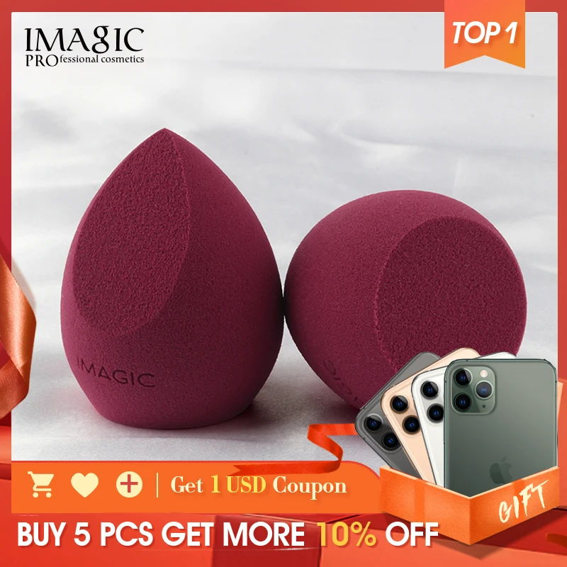 

IMAGIC Makeup Sponge Professional Cosmetic Puff For Foundation Concealer Cream Make Up Soft Water Sponge Puff Wholesale