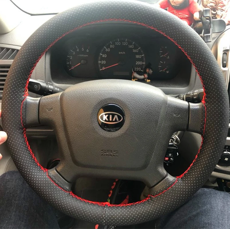 

Car Steering Wheel Cover for Women Wheel Cover for Kia Rio 3 Morning Stinger Cerato K5 Niro Optima Forte Sportage Accessories