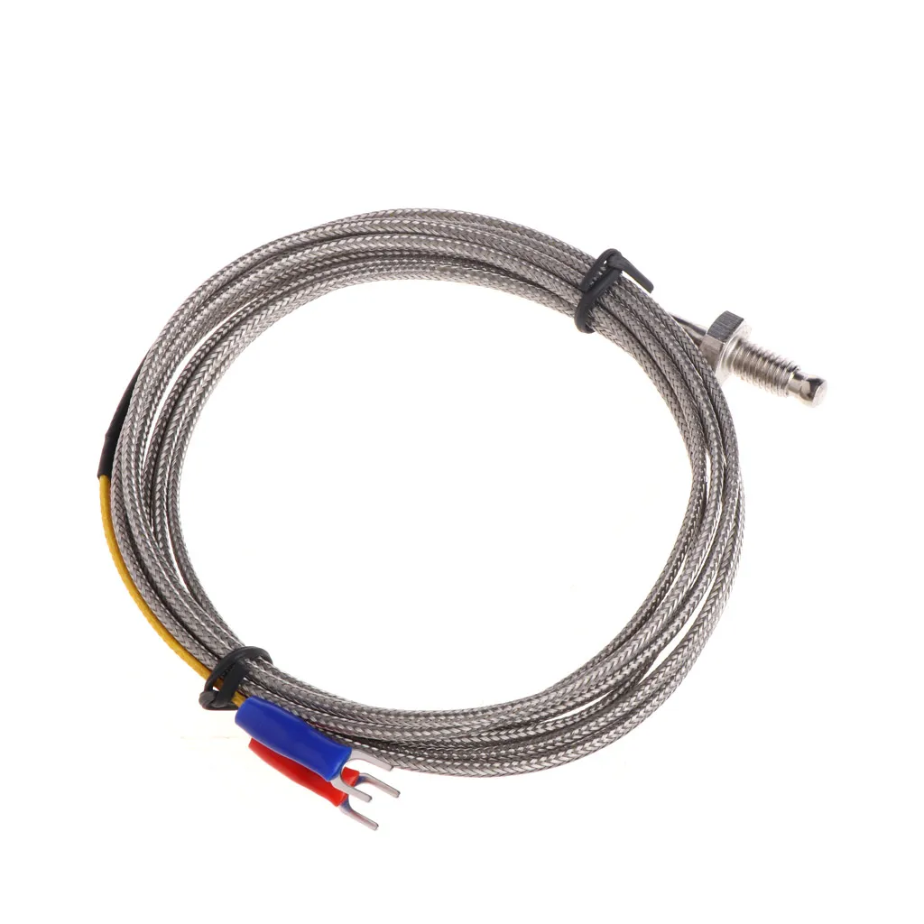 

J Type M6 Screw Probe Thermocouple Temperature Sensor with 2M Cable for Industry Drop Ship Support