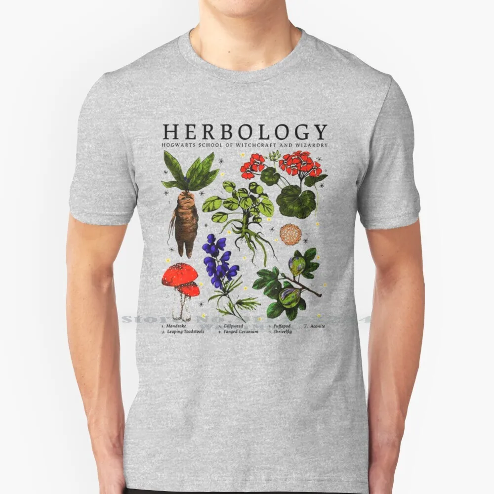 Herbotology Plants T Shirt Cotton 6Xl Herbolology Plants Hp Magical Plant Mom Mandrake Draco Malfoy Flowers Leaping