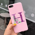 Letter - pink - H