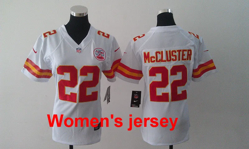 12 A+++ женские сшитые Канзас-Сити 11 Alex Smith 25 Jamaal Charles 29 Eric Berry Вышивка Логотипы Джерси - Цвет: 12