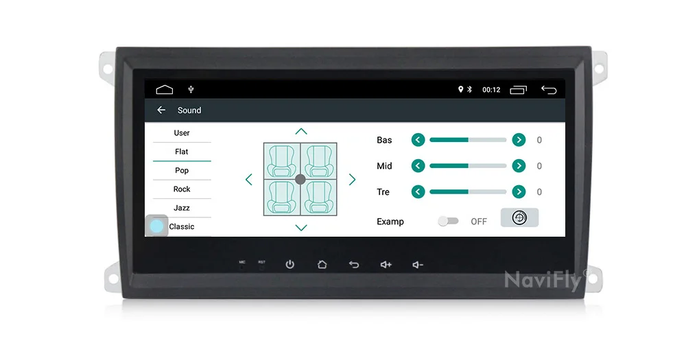 Perfect NaviFly Android 9.1 Car multimedia player for Porsche Cayenne 2003-2010 & Cayenne S & Cayenne GTS 2003-2010 RAM 2G ROM 32G AM FM 17