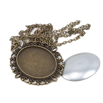 

DIY Flower Embroidery Beginners Set European Retro Needlework Floral Pattern Cross Stitch Embroidery Necklace Hoop