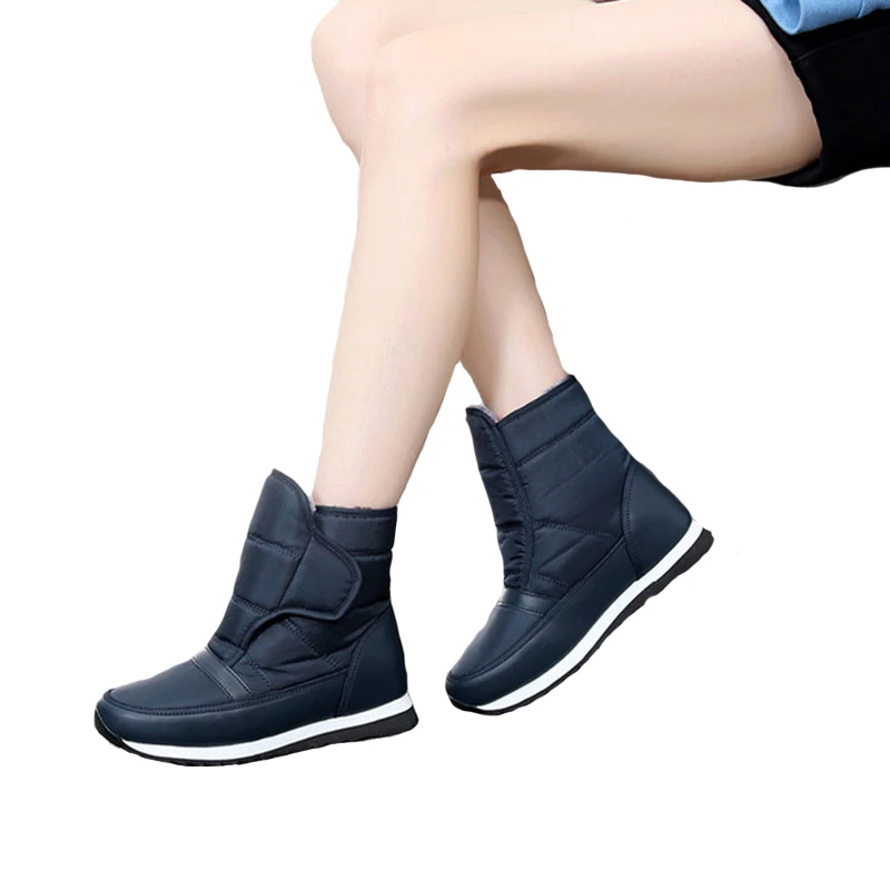 

Snow Boots Women 2020 New Winter Women Couple Cotton Shoes Plus Velvet Thick Warm Short Boots Anti-skid Anti-level Unisex Shoes