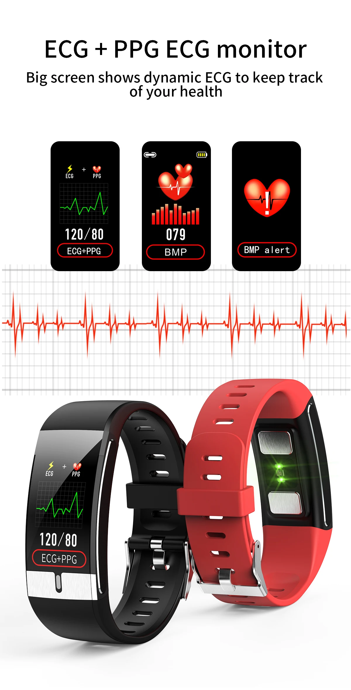 2021 Smart Watch Men E66 Body Temperature ECG PPG Waterproof Sport Bracelet Blood Oxygen Heart Rate Smartwatch For iOS Android