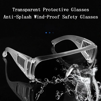 

Protective Glasses Safe Goggles Anti-Fog Antisand Windproof Dust Saliva Goggles