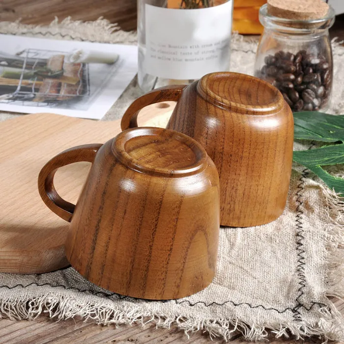 Новые деревянные чашки для чая, деревянная кружка в виде бочки, ручной работы, чашка для пива и сока, прочная дорожная чашка