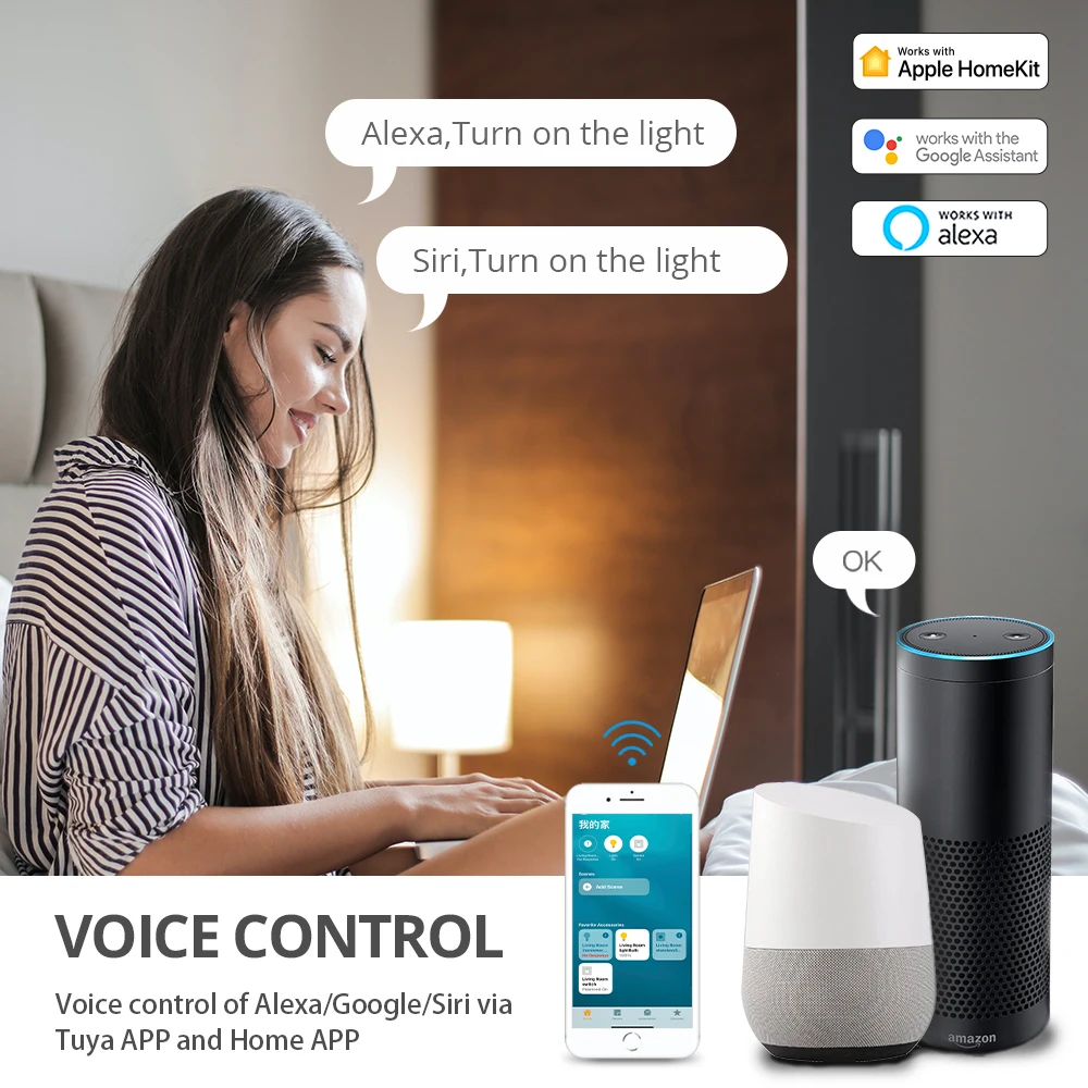 Trabalhar com Apple Controle de Voz Zemismart Zigbee Homekit Casa App Ligação Tuya Dispositivos Inteligentes Siri Homepod Ponte Hub - Image 2