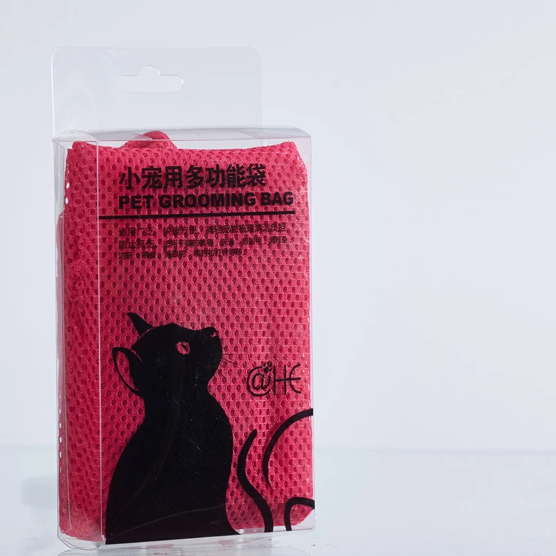 Rose Сетчатый мешок Orang catinchittingbag, сетчатый купальный Кот, розовый, голубой, товары для красоты, сумка для ванной, фиксированная сумка, сумки для катания, мешок для ногтей - Цвет: Rose