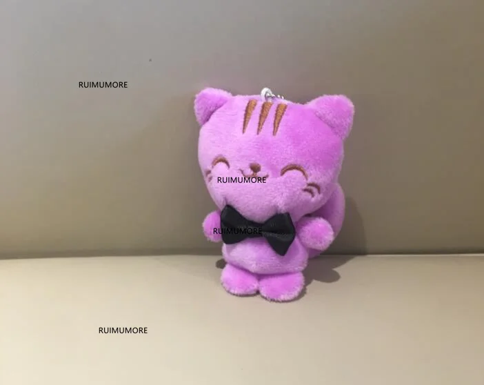 30 шт. Новинка 10 см Lucky Cat мягкая плюшевая игрушка, симпатичная цепочка для ключей, плюшевая игрушка в виде животного, подарок, игрушки для свадебного букета - Цвет: color