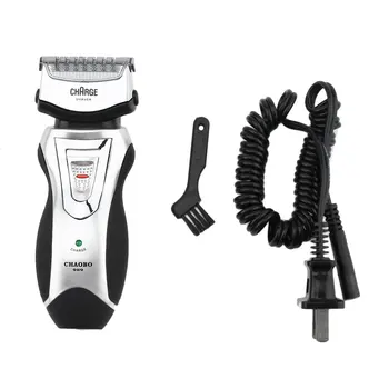

Rechargeable Electric Shaver Double Mesh Blades Razor Groomer US Plug with Stainless Steel Shaving Mesh Blades 2018